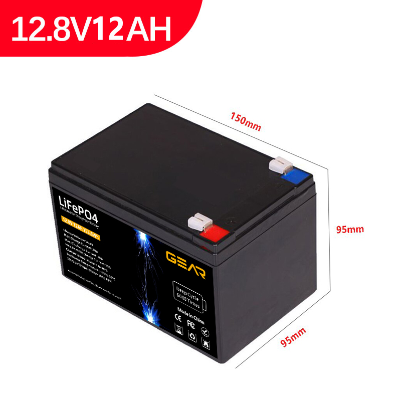 Акумуляторна батарея GEAR LiFePo4 12.8V / 12 Ah (153.6Wh)